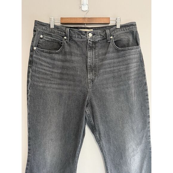 Levi's Premium Jeans Black 70s High Rise Flare Wide Leg Denim Womens 34 X 32 - Picture 2 of 14